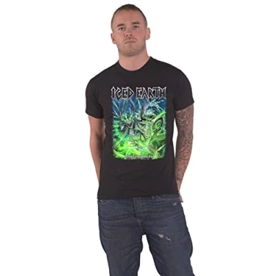 Image of Iced Earth T Shirt Bang Your Head Band Logo Official Mens Black M