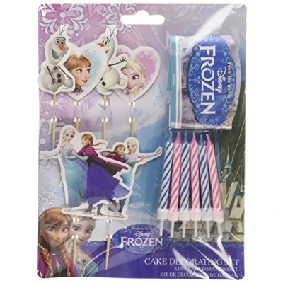 Image of Disney Frozen 999266 Cake Decoration Set with Assorted Theme 19 Pcs