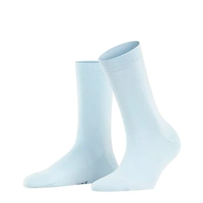 Image of FALKE Women&#039;s Family W SN Sustainable Cotton Low Cut Plain 1 Pair Trainer Socks, Blue (Light 6594) new eco friendly, 2.5 5