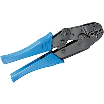 Image of Fixpoint 11790 Crimping tool for insulated cable lugs professional design, blue, 1x