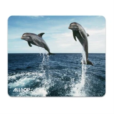 Image of Allsop Mouse Pad Flying Dolphins Design for PC