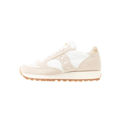 Image of Saucony JAZZ Original Vintage Trainers, Women&#039;s, Size: 5, Marshmallow Leather and textile