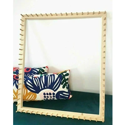 Image of Frame Loom for pom Blankets with 1.25&quot; poms Including Instructions (31.5&quot; x 24&quot;)
