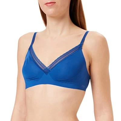 Image of Sloggi Women&#039;s BODY ADAPT Twist Soft Bra molded, BLUE SAPPHIRE, S