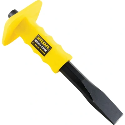Image of Sitesafe 25 x 255mm Contractor Flat Cold Chisel comes with Guard