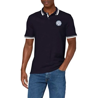 Image of Oxbow M2nervi Men&#039;s Polo Shirt, Mens, Shirts, OXV916689_XDPMA, Deep Navy, S