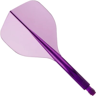 Image of Condor Axe 120 Dart Flights and Colours. (Clear Purple, Medium)