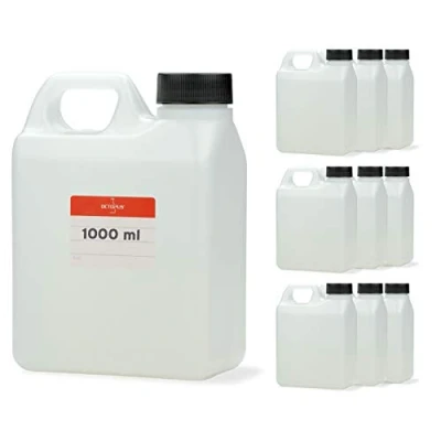 Image of Octopus 10x 1000 ml canisters, 1 litre water canisters Camping, empty plastic for food, oils or chemicals, made of HDPE