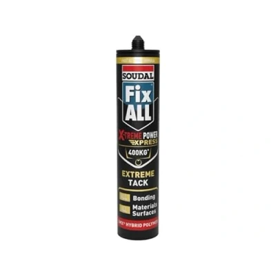 Image of Soudal Fix ALL X Treme Power Express Tack Sealant Adhesive Hybrid Polymer Super Strong SMX Cartridge 280ml