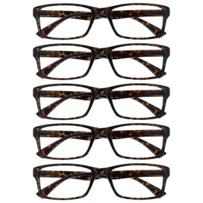 Image of The Reading Glasses Company Brown Tortoiseshell Value 5 Pack Mens Womens Designer Style Readers RRRRR92 2 +2.00