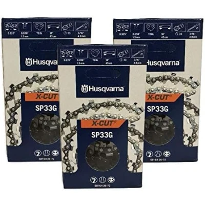 Image of Husqvarna 581643672 SP33G X Cut .325 .050 72 DL 3 Pack