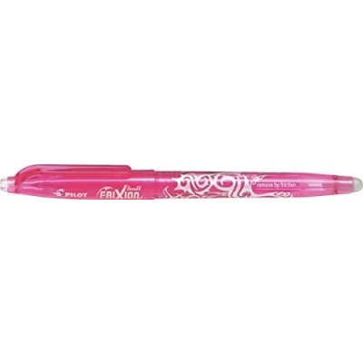 Image of Pilot Frixion Erasable Rollerball Pen Fine 0.5mm Tip Pink, Box of 12