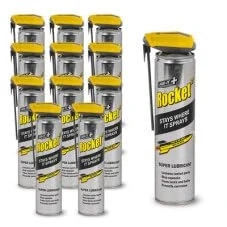 Image of Rocket TT Multi Use Super Lubricant WD Spray Bottle 300ml Leaves Anti corrosion coating (12 pack)