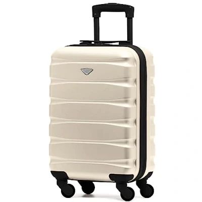 Image of Flight Knight Lightweight 4 Wheel ABS Hard Case Suitcases Cabin Carry On Hand Luggage Approved for Over 100 Airlines Including easyJet, British Airways, RyanAir, Virgin Atlantic, Emirates &amp; Many More