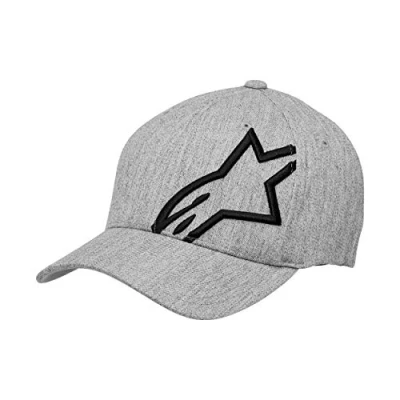 Image of Alpinestars Corp Shift 2 Curved Flex Cap Baseball Fitted (S/M (54 57 cm) Grey Black)