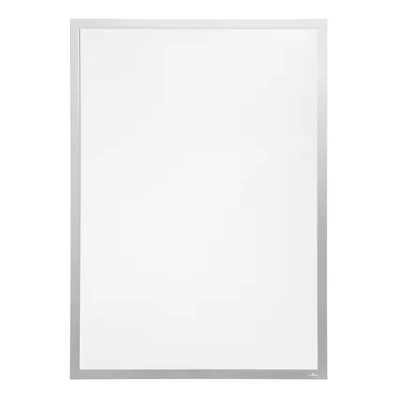 Image of Durable DURAFRAME Poster 70 x 100mm Self Adhesive Frame UV Resistant Silver Perfect for Displaying Large Format Information In Offices, Schools, Retail, etc. Pack of 1