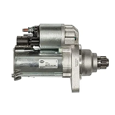 Image of 0AM911021 Starter motor HELLA 8EA 011 611 581 12V 1,2kW 11 79mm VOLKSWAGEN: Caddy 3, Scirocco III, GOLF 6, SKODA: Fabia 2, Superb II Hatchback