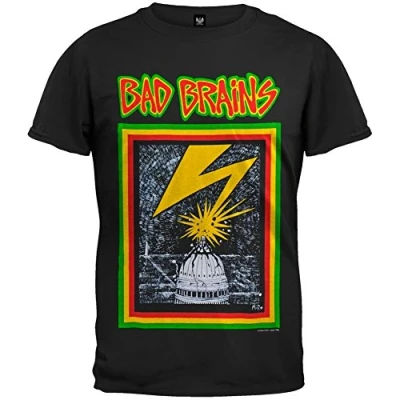 Image of Old Glory Bad Brains Mens Capitol T Shirt Medium Black