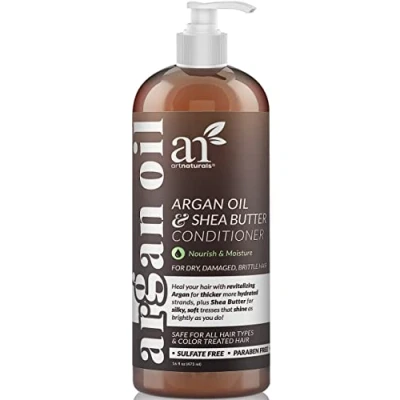 Image of ArtNaturals Argan Oil Hair Conditioner (16 Fl Oz / 473ml) Sulfate Free Deep Conditioning Treatment for Natural, Oily, Curly, Color Treated, Damaged and Dry Moisturizing Men Women