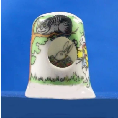 Image of Birchcroft China Collectible Thimble Peep Alice in Wonderland