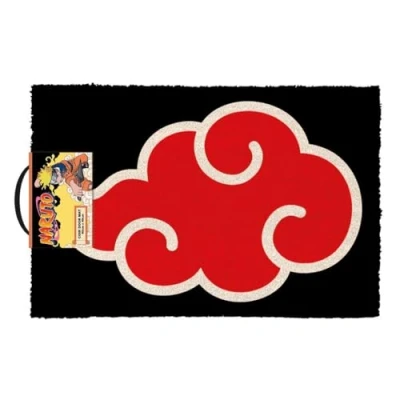 Image of Pyramid Europe Naruto Door Mat (Akatsuki Symbol Design) Coconut Mat, Outdoor and Indoor 60 cm x 40 Officially Licensed Product