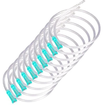 Image of 10 Pack Enema Nozzle Tips,19.7&quot; Long，16FR (5.30mm), Home Colonic Irrigation Kit, Supplies Colon Tube, Flexible Silicone Comfort Head, for Constipation