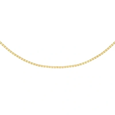 Image of Carissima Gold Women&#039;s 9 ct Yellow 0.5 mm Venetian Box Chain Adjustable Necklace of Length 41 cm/16 Inch 46 cm/18