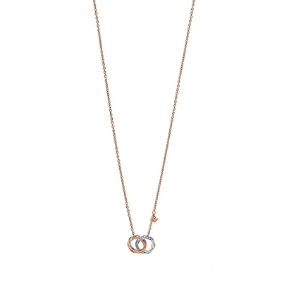 Image of Emporio Armani Women&#039;s Two Tone Stainless Steel Chain Necklace, EGS3004221