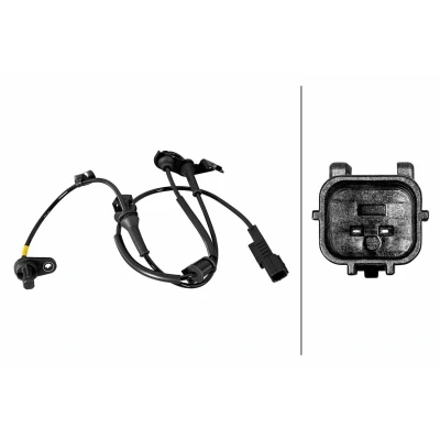 Image of 95670D3000 ABS Sensor HELLA 6PU 358 219 271 with clip Hall 2 pin connector 975mm HYUNDAI: Tucson