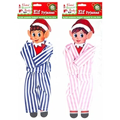 Image of Ditzy Doll STRIPED PYJAMAS ASSORTED SINGLE Props Elves Christmas Activity Fun Kids Games