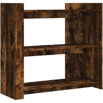 Image of vidaXL Console Table Smoked Oak 100x35x90 cm Engineered Wood
