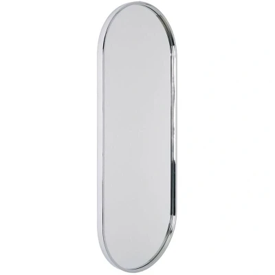 Image of Milano Chrome 1000mm x 400mm Wall Hung Oval Bathroom Mirror