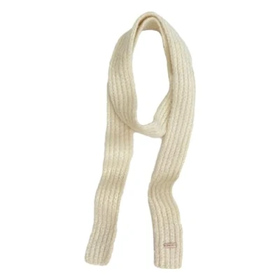 Image of Puco Women Winter Scarf Maillard Styling Neckerchief Harajuku Decorative Thin Knitted Neck Guard Lightweight Y2k Skinny