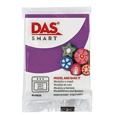 Image of DAS Smart Oven Bake Modelling 56g Clay, Purple, Ideal for Professionals and Hobbyists