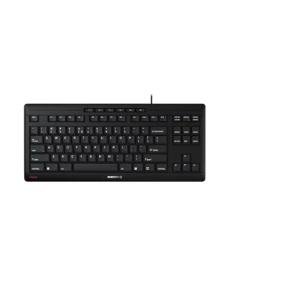 Image of CHERRY STREAM Keyboard TKL, Wired without Numeric Keypad, EU Layout (QWERTY), Quiet Keystrokes, Unique Typing Experience, Black