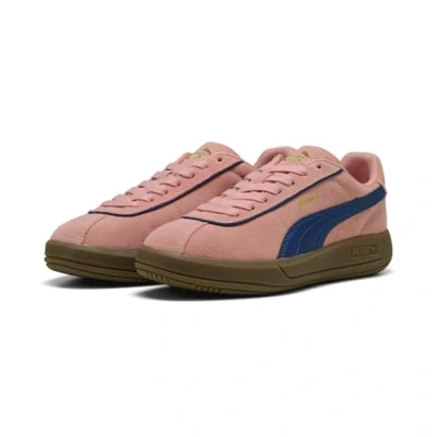 Image of PUMA Women&#039;s Club KLASSIKA SD Sneaker, Pink Fruit Blazing Blue Gold, 3 UK