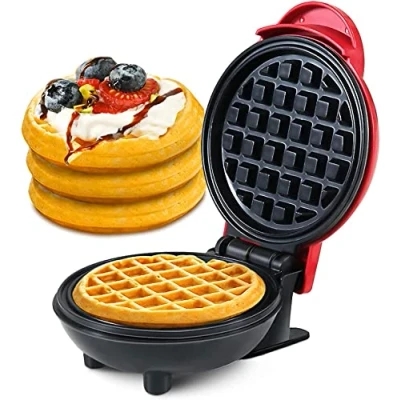 Image of Candora Home Mini Waffle Maker Machine for Individual Waffles, Paninis, Hash Browns