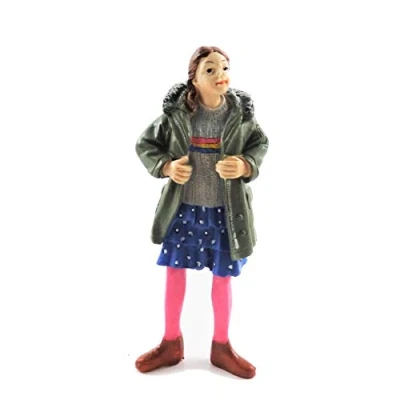Image of Melody Jane Dolls House People Modern Girl in Parka1:12 Scale Resin Figure