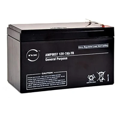 Image of NX, 12v battery, 12 Volt 7Ah 7.0Ah Lead Acid Rechargeable Battery For General purpose, UPS, video surveillance and alarm systems NP7 7AH, 7.2Ah 7amp/hr SLA