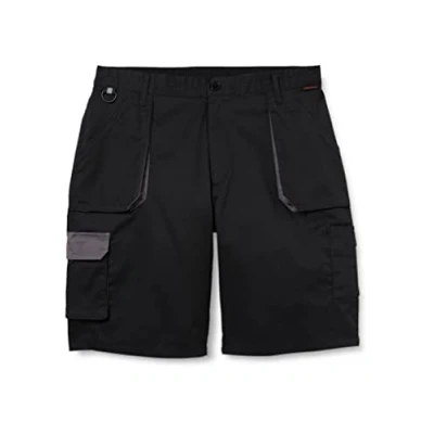 Image of Portwest Texo Contrast Shorts Black Large