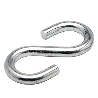 Image of Pack of 10 S Hooks Symmetrical 316 A4 Marine Grade Stainless Steel (3mm)
