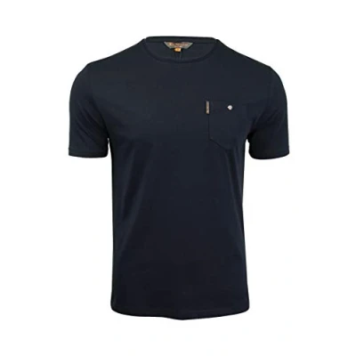 Image of Ben Sherman Mens Classic Soft Cotton Chest Pocket T Shirt 48504 Navy Blue