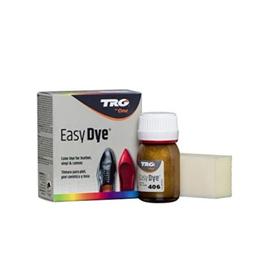 Image of TRG The One Easy Dye, Leather Shoe Color Restore Paint, 406 Old Gold, 25 ml