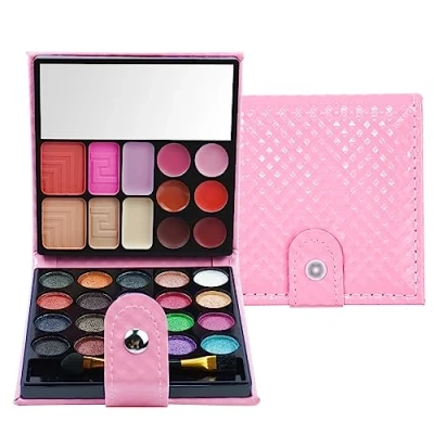 Image of PhantomSky 32 Colours Eyeshadow Palette, Eye Shadow Pallets for Women Shimmer Makeup Palette with Lipgloss, Blusher, Highlighterand Concealer, Highly Pigmented, Matte and Finishes