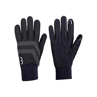 Image of BBB Cycling Unisex&#039;s Gloves RaceShield WB 2.0 Windproof Outdoor Touchscreen Non Slip Men and Women MTB Road Bike Urban BWG 33 XXXL, Black