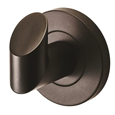 Image of Carlisle Brass LX03MB DELEAU Stainless Steel Robe Hook G316, Matt Black