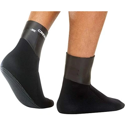 Image of Cressi Unisex&#039;s Sarago Socks 5mm Thermal Neoprene Boots, Black, XL