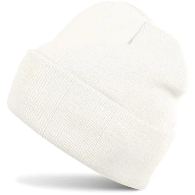 Image of styleBREAKER Unisex Beanie Knitted Hat Solid Color, Fine Knit Double Knitted, Warm Winter 04024029, Colour:Neon Yellow