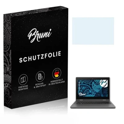 Image of Bruni Screen Protector compatible with Asus BR1100F Film, crystal clear Protective Film (2X)