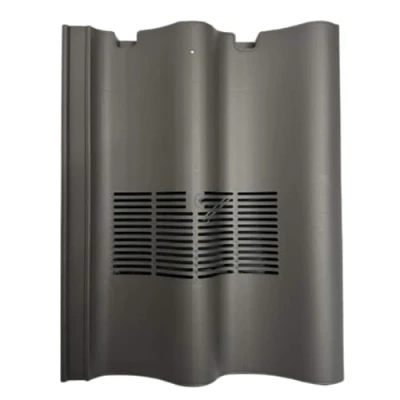 Image of Roof Tile Vent with Flexi Pipe Adaptor for Marley Mendip, Redland Grovebury or Sandtoft Double Pantile (Dark Grey)